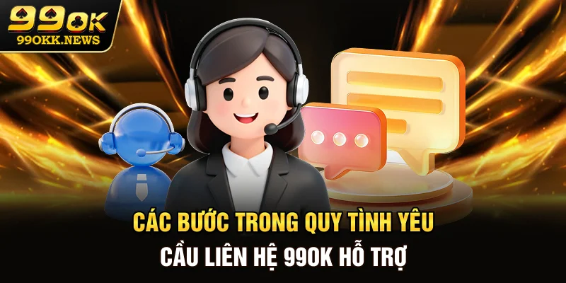 Các bước trong quy tình yêu cầu liên hệ 99OK hỗ trợ